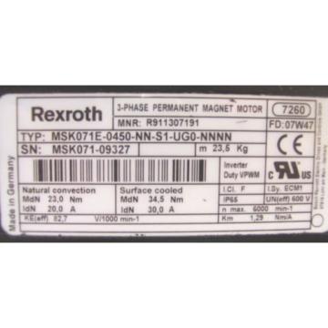 *NEW*  REXROTH  PERM MAGNET MOTOR  MSK071E-0450-NN-S1-UG0-NNNN  60 Day Warranty!