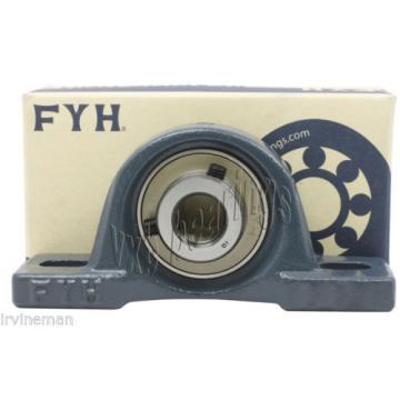 FYH QJ332N2MA Four point contact ball bearings 176332K Bearing NAPK211-35 2 3/16&#034; Pillow Block with eccentric locking collar 11167