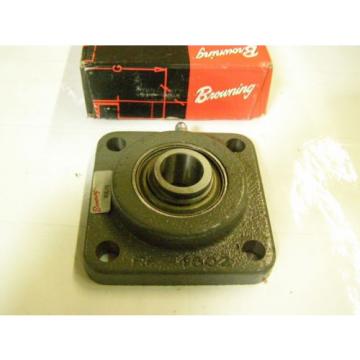 Browning 7264BM Single row angular contact ball bearings 66264 DT/DB/DF VF4E-112 Cast Iron 3/4&#034; Bore 4 Bolt Eccentric Lock Flange Bearing