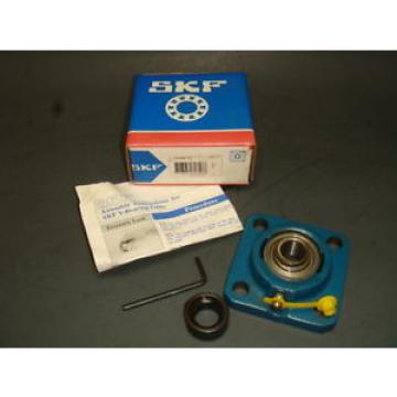 1 QJ1284N2MA Four point contact ball bearings NEW SKF FY 5/8 FM, Y-bearing 4 BOLT flanged, eccentric locking collar, NIB