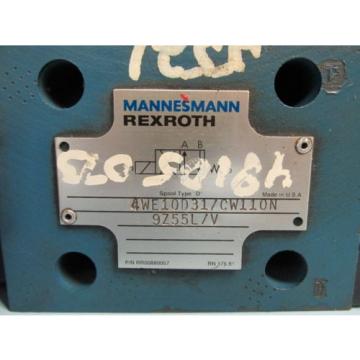 MANNESMANN REXROTH HYDRAULIC SOLENOID VALVE 4WE10D31/CW110N9Z55