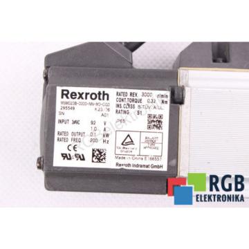 MSM020B-0300-NN-M0-CG0 R911295549 0.1KW 92V 1A 200HZ 3000/MIN REXROTH ID27473