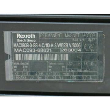 **NEW**BOSCH REXROTH MAC093B-0-GS-4-C/110-A-3/WI522LV/S005 AC SERV (RTS0388.455)