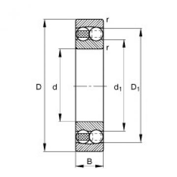 FAG Germany Self-aligning ball bearings - 1314-M