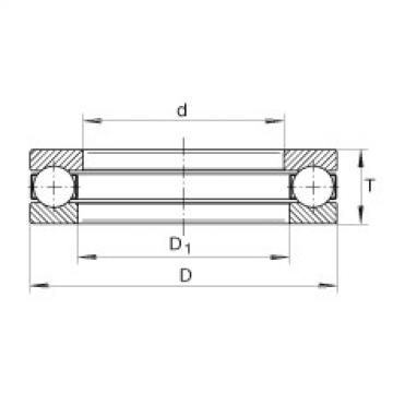 FAG Germany Axial deep groove ball bearings - 3913