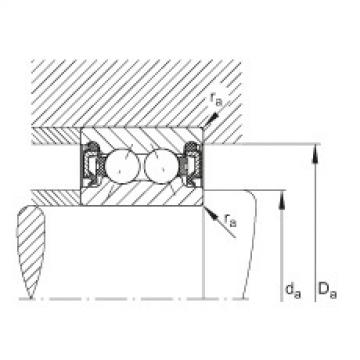 FAG Germany Angular contact ball bearings - 3005-B-2RZ-TVH