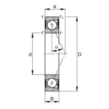 FAG Germany Spindle bearings - B7005-E-2RSD-T-P4S