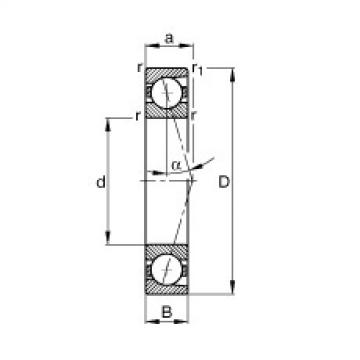 FAG Germany Spindellager - B7008-C-T-P4S