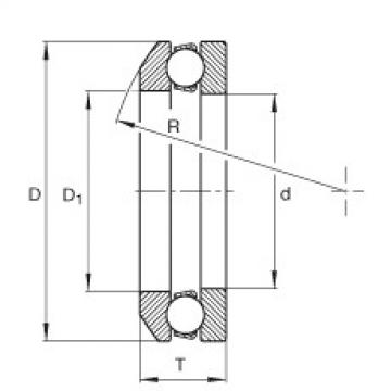 FAG Germany Axial deep groove ball bearings - 4108