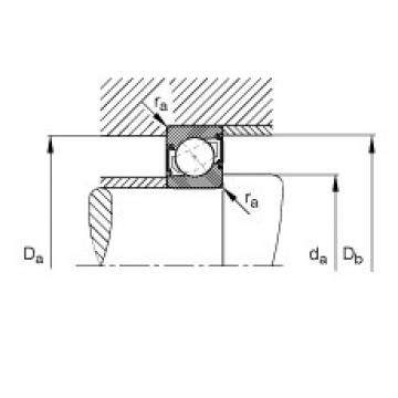 FAG Germany Angular contact ball bearings - 7207-B-XL-2RS-TVP