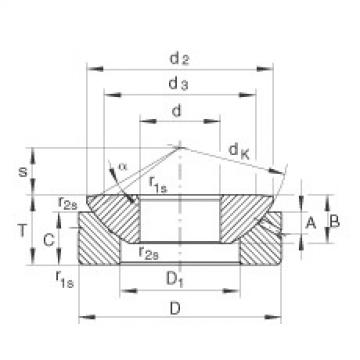 FAG Germany Axial-Gelenklager - GE45-AX