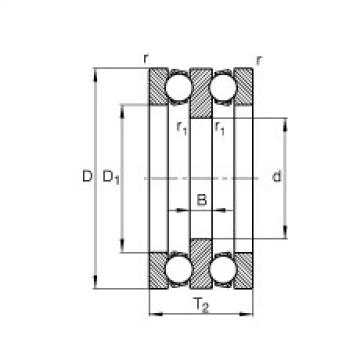 FAG Germany Axial deep groove ball bearings - 52305