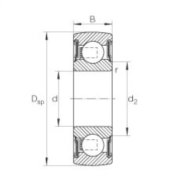 FAG Germany Self-aligning deep groove ball bearings - 203-XL-NPP-B