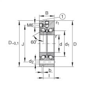 FAG Germany Axial angular contact ball bearings - ZKLF3080-2RS-XL