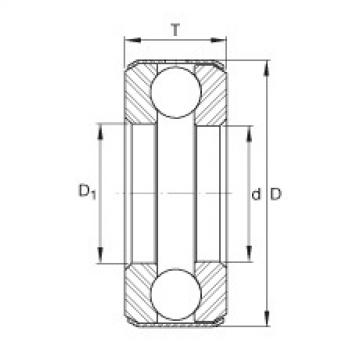 FAG Germany Axial deep groove ball bearings - D3