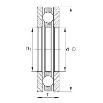 FAG Germany Axial deep groove ball bearings - 4426