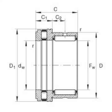 FAG Germany Nadel-Axialzylinderrollenlager - NKXR20-XL