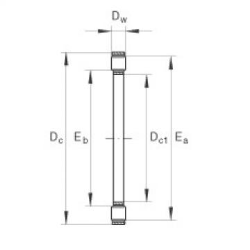 FAG Germany Axial cylindrical roller and cage assembly - K81118-TV