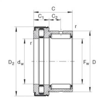 FAG Germany Nadel-Axialzylinderrollenlager - NKXR20-Z-XL