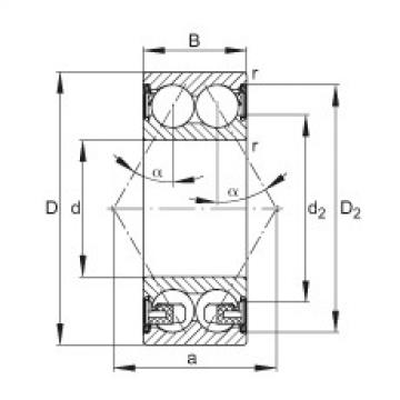 FAG Germany Angular contact ball bearings - 3210-BD-XL-2Z-TVH