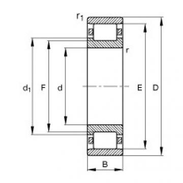 FAG Germany Cylindrical roller bearings - N234-E-XL-M1