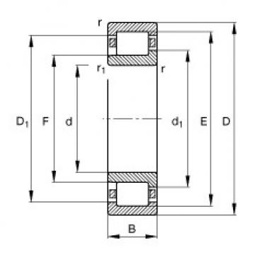 FAG Germany Cylindrical roller bearings - NJ217-E-XL-TVP2