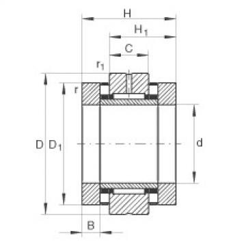 FAG Germany Needle roller/axial cylindrical roller bearings - ZARN2557-TV