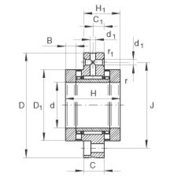 FAG Germany Nadel-Axial-Zylinderrollenlager - ZARF3080-TV