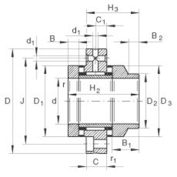 FAG Germany Needle roller/axial cylindrical roller bearings - ZARF35110-L-TV