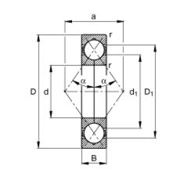 FAG Germany Four point contact bearings - QJ206-XL-MPA