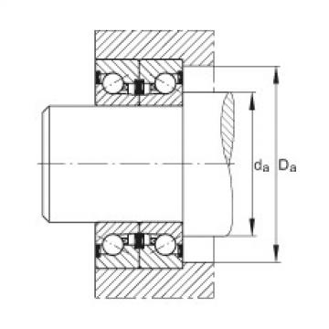 FAG Germany Axial angular contact ball bearings - BSB4072-2Z-SU