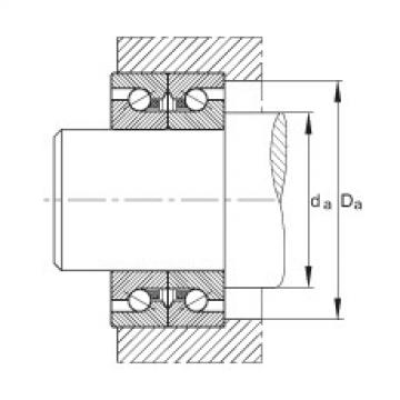 FAG Germany Axial angular contact ball bearings - BSB3572-SU