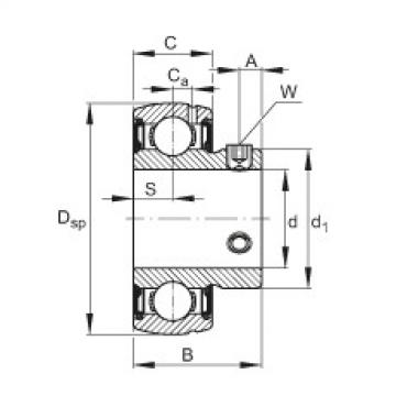 FAG Germany Radial insert ball bearings - SUB205