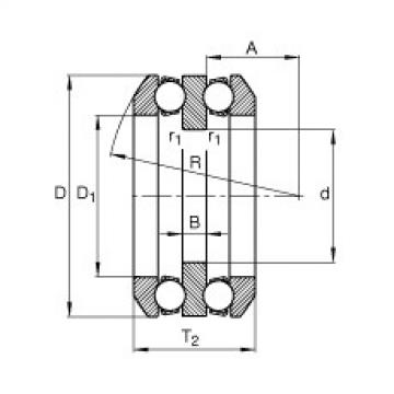 FAG Germany Axial deep groove ball bearings - 54310