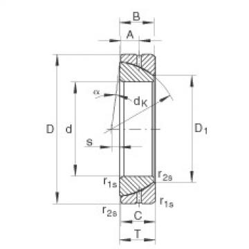 FAG Germany Angular contact spherical plain bearings - GE30-SX