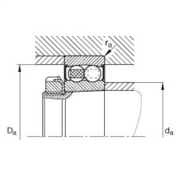 FAG Germany Self-aligning ball bearings - 2208-K-2RS-TVH-C3