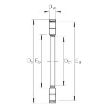 FAG Germany Axial cylindrical roller and cage assembly - K89310-TV