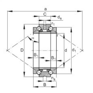 FAG Germany Axial angular contact ball bearings - 234413-M-SP