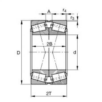 FAG Germany Tapered roller bearings - 31322-X-DF-A60-100