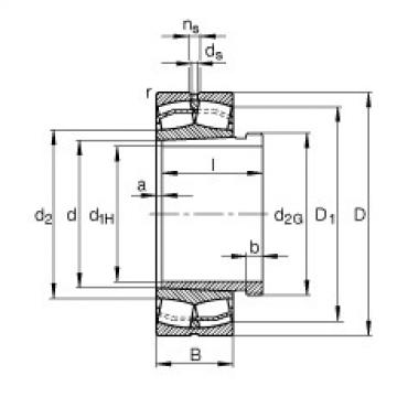 FAG Germany Spherical roller bearings - 22236-E1-XL-K + AH2236G