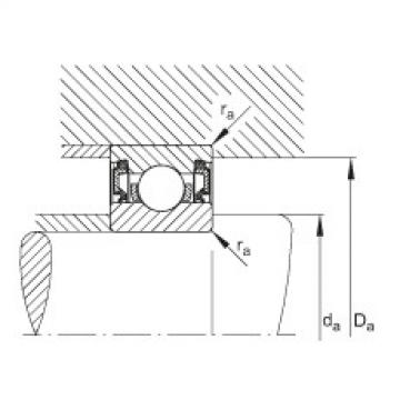 FAG Germany Deep groove ball bearings - 61815-2RZ-Y