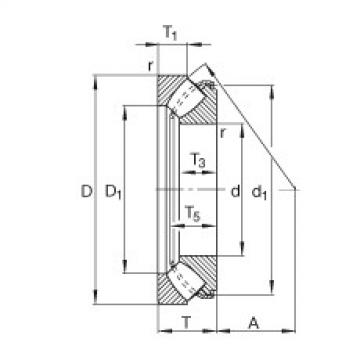 FAG Germany Axial spherical roller bearings - 29344-E1-XL