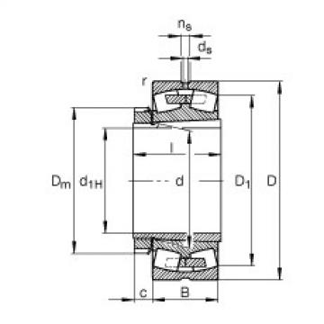 FAG Germany Spherical roller bearings - 23236-E1A-XL-K-M + H2336