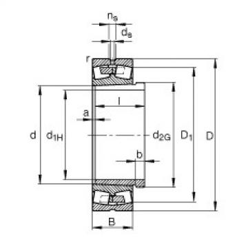 FAG Germany Spherical roller bearings - 23040-E1A-XL-K-M + AH3040G