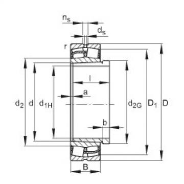 FAG Germany Spherical roller bearings - 24048-BE-XL-K30 + AH24048