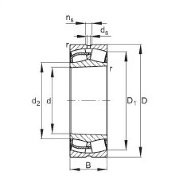 FAG Germany Spherical roller bearings - 22340-BE-XL-K