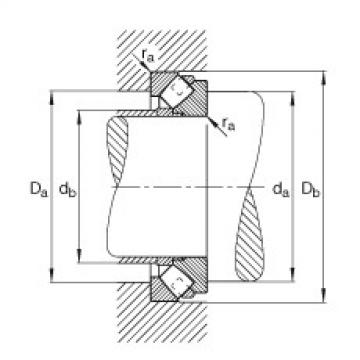 FAG Germany Axial spherical roller bearings - 29496-E1-XL-MB