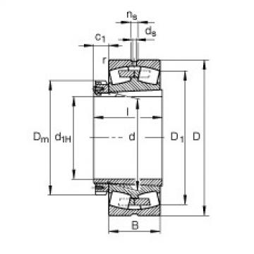 FAG Germany Spherical roller bearings - 23984-K-MB + H3984-HG