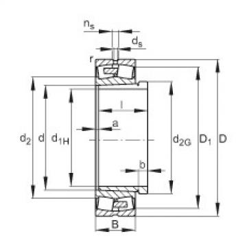 FAG Germany Spherical roller bearings - 23068-BEA-XL-K-MB1 + AH3068G-H