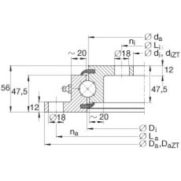 FAG Germany Four point contact bearings - VLU200844